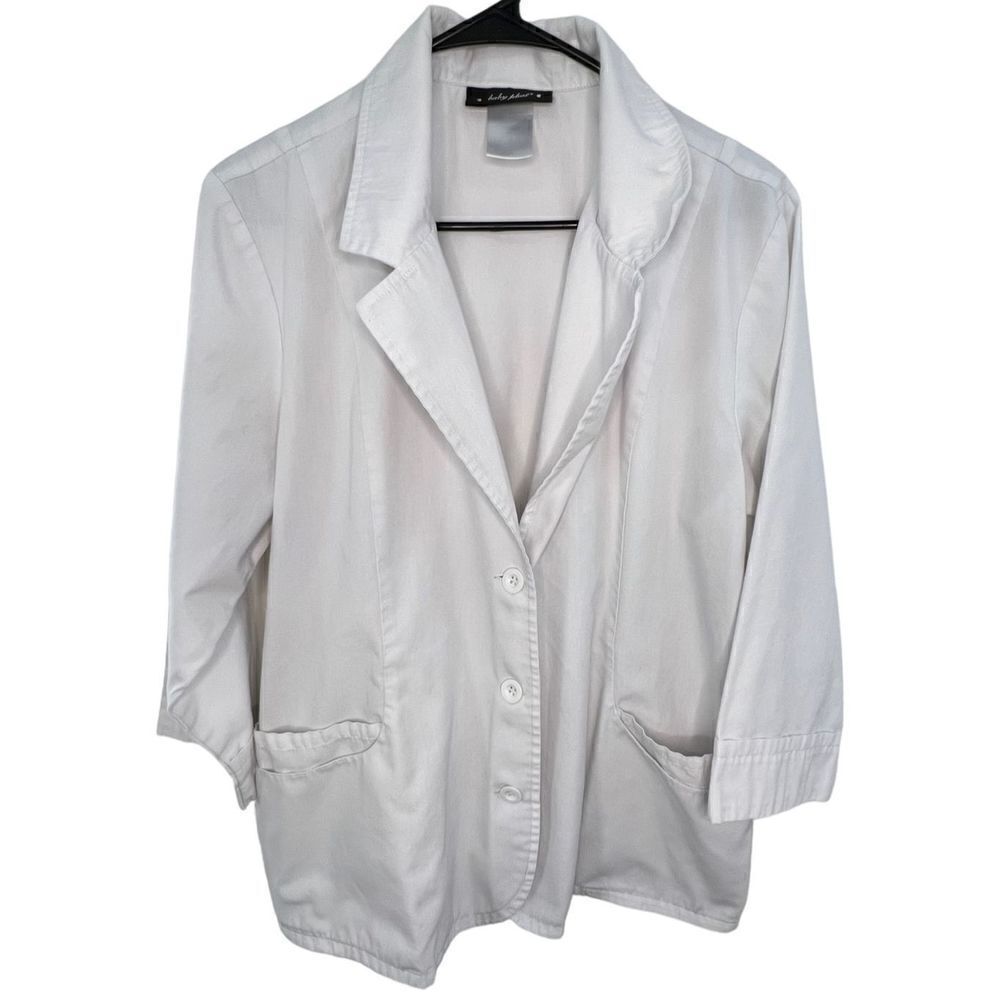 Vintage Baby Phat White Button Up 3/4 Sleeve Blazer